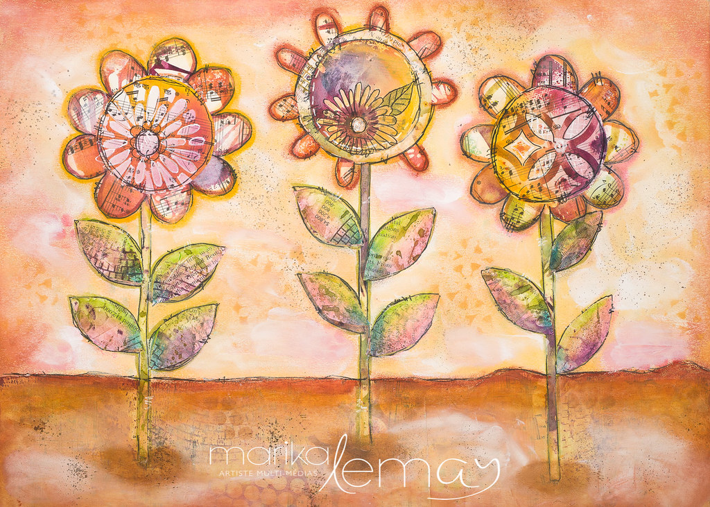 Trio-floral-12x15-techniques-mixtes-sur-papier-bristol