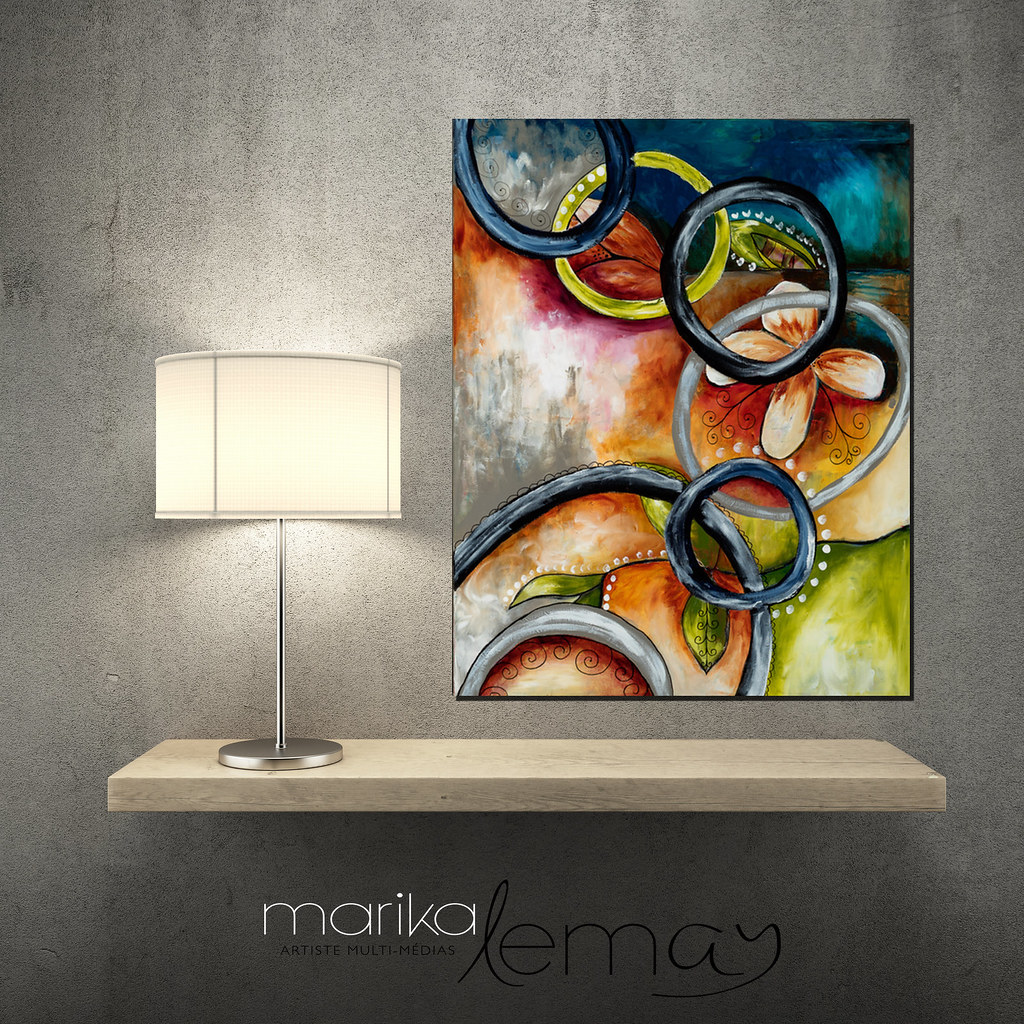 Le cycle de la vie 2-22x28-acrylique-sur-canevas