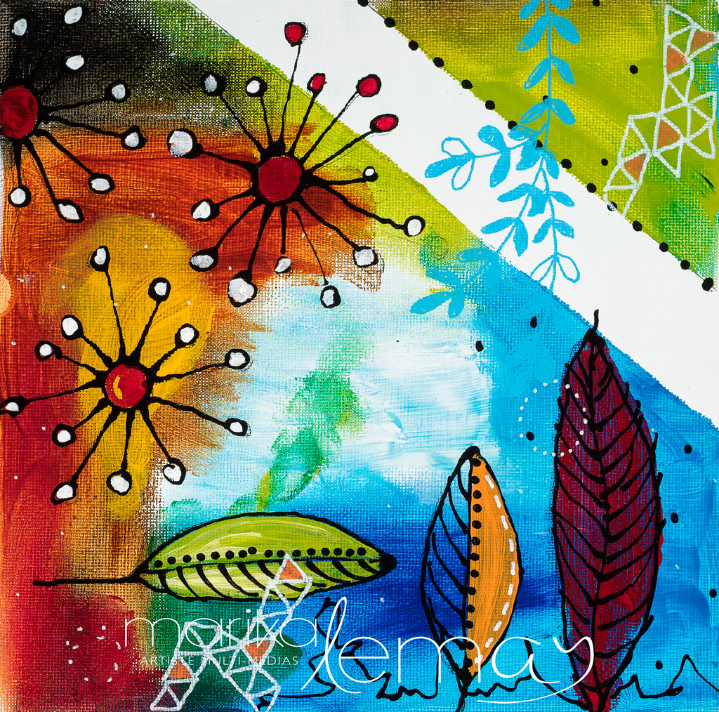 Nature éclatée 4-8x8-techniques-mixtes-sur-canevas